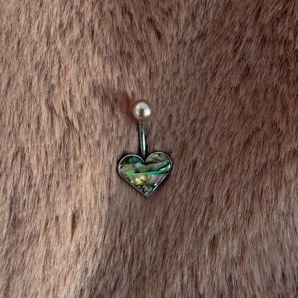 🧜🏼‍♀️ abalone shell belly ring 🧜🏼‍♀️